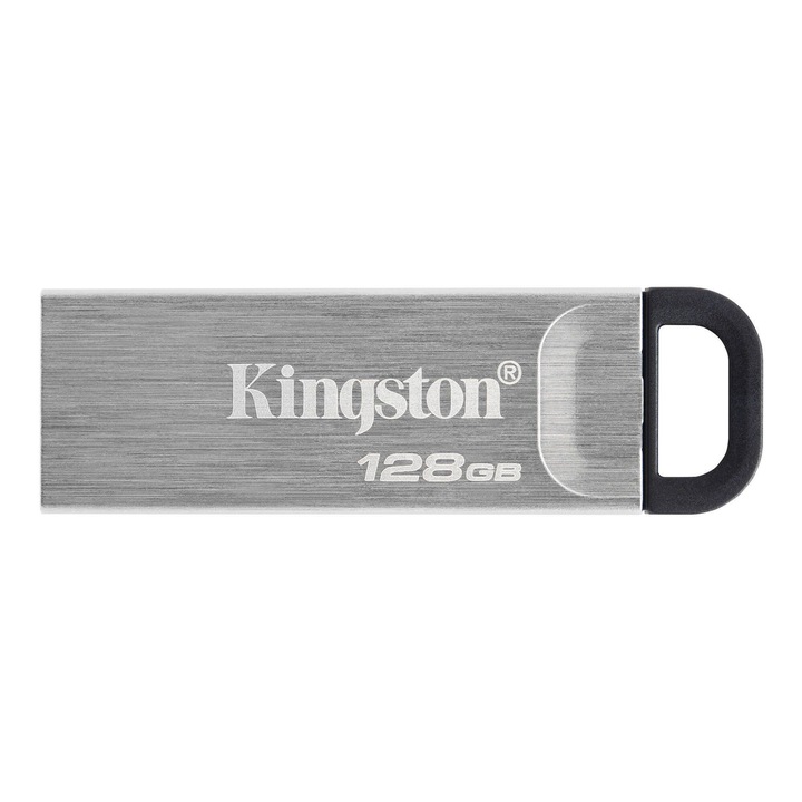 Kingston DataTraveler Kyson USB flash meghajtó, 128 GB, USB 3.2 Type-A, fém