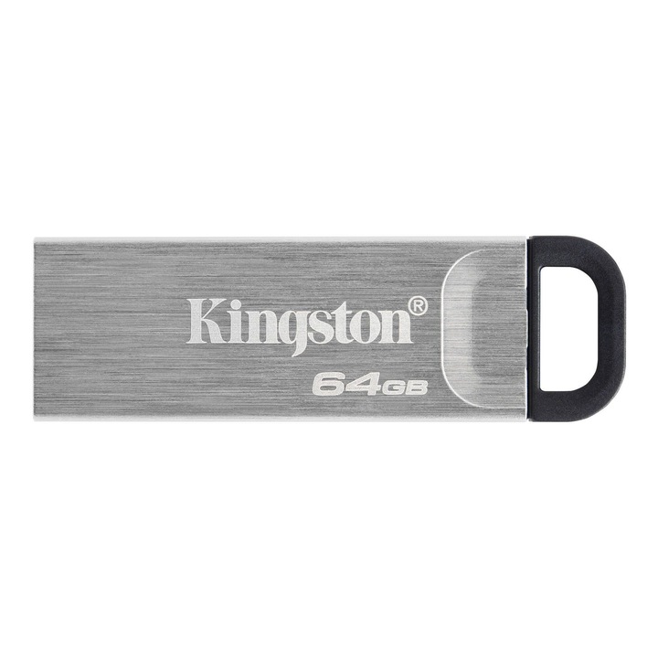 Kingston DataTraveler Kyson USB Memória, 64GB, USB 3.2 Type-A, Ezüst