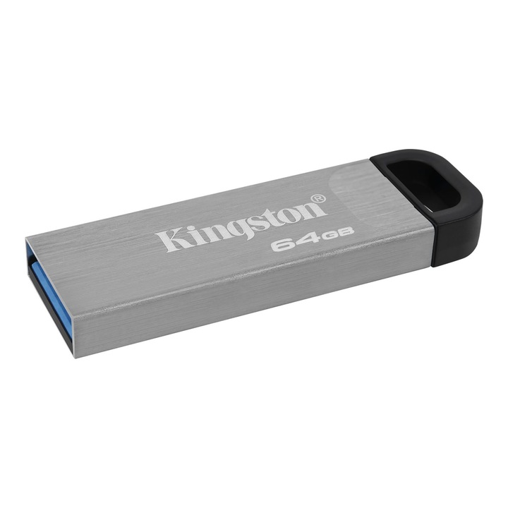USB Flash памет Kingston DataTraveler Kyson, 64GB, USB 3.2 Type-A, Metalic