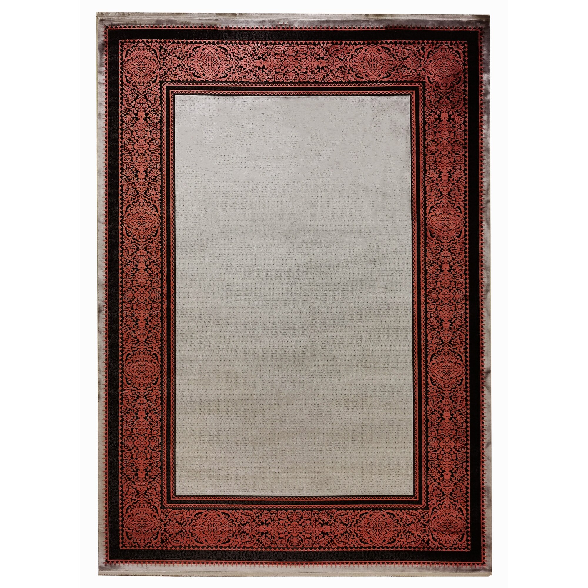 Covor Karacahan Aden 6986D B. ANTHRACITE/ TERRA, 230X160 cm, 6 mm inaltime fir, design elegant