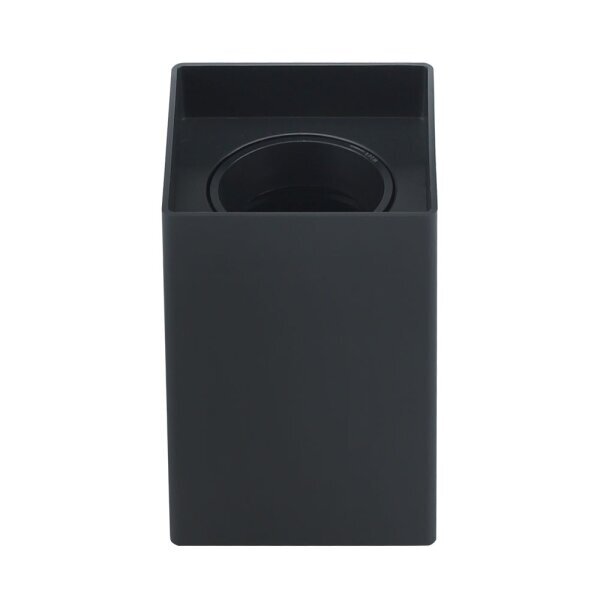 Corp de iluminat patrat din plastic GU10, Optonica, maxim 10W, Negru