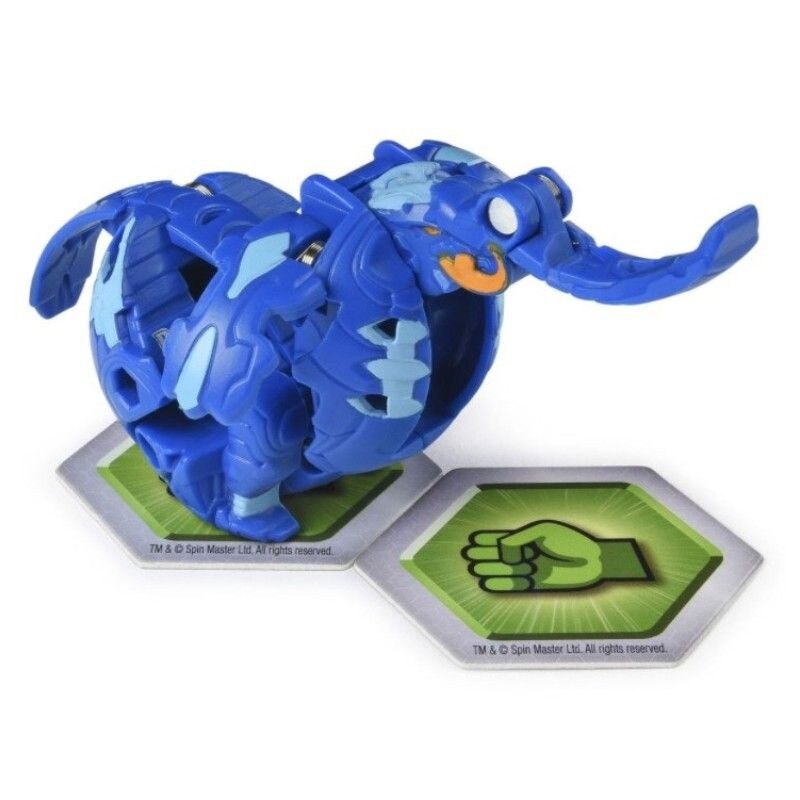 Figurina Bakugan Armored Alliance-Maxodon Albastru cu card Baku-Gear