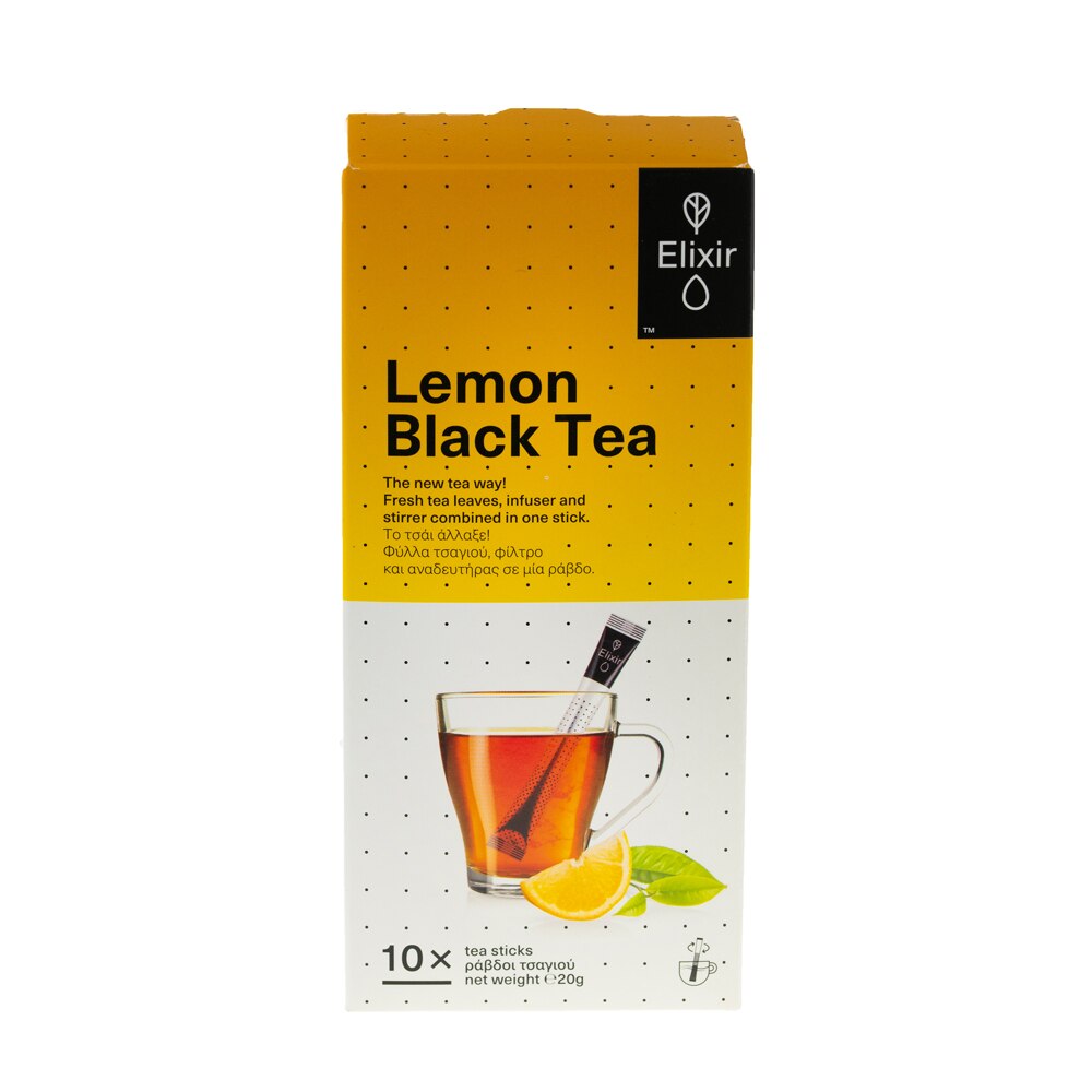 Ceai negru cu lamaie, Elixir, infuzie, ingrediente naturale, 10 plicuri, 20 g