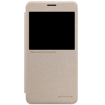 Husa Book Nillkin Sparkle pentru Samsung Galaxy A7 2016, Auriu Husa Book Nillkin Sparkle pentru Samsung Galaxy A7 2016, Auriu