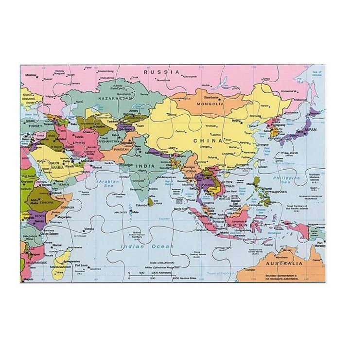 Azsia térkép 2511 puzzle 24 darabos
