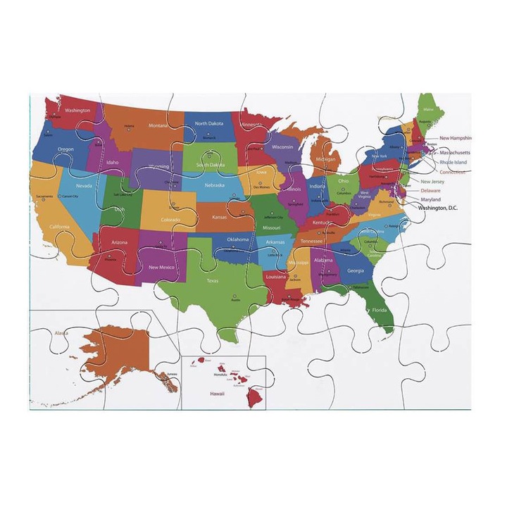 USA Térkép 811 puzzle 24 darabos