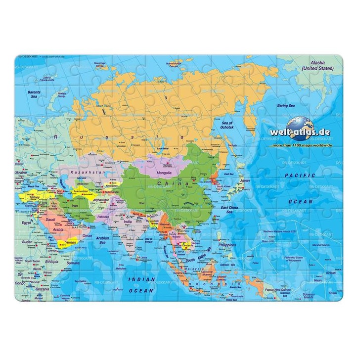 Ázsia térkép 3022 puzzle 80 darabos