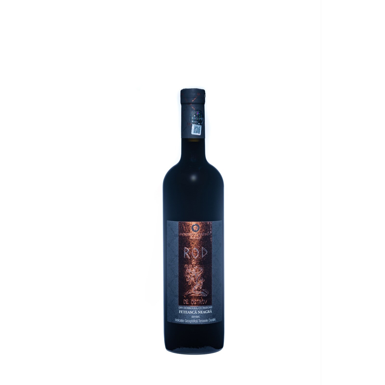 Vin Rod de Ostrov Feteasca Neagra Rosu Demisec 0.75l