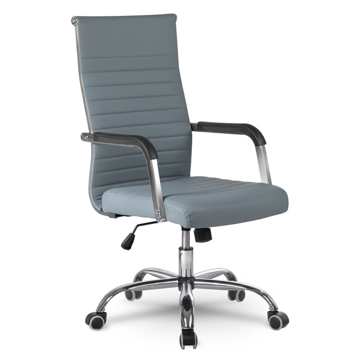 Scaun de birou, Modern Ergonomic, Boston, Gri
