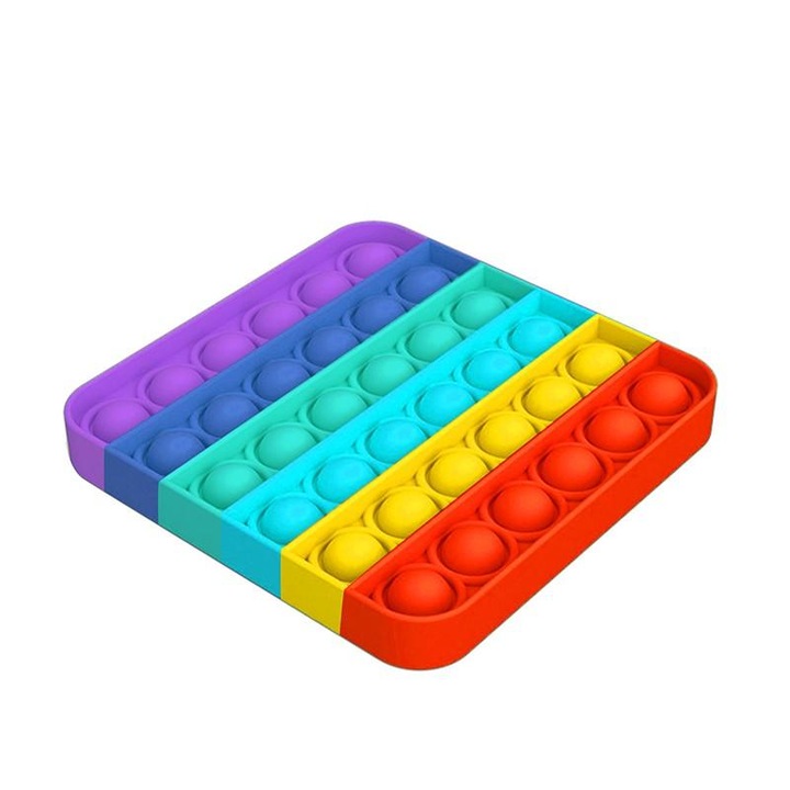 Jucarie POP IT!, antistres, patrat, multicolor