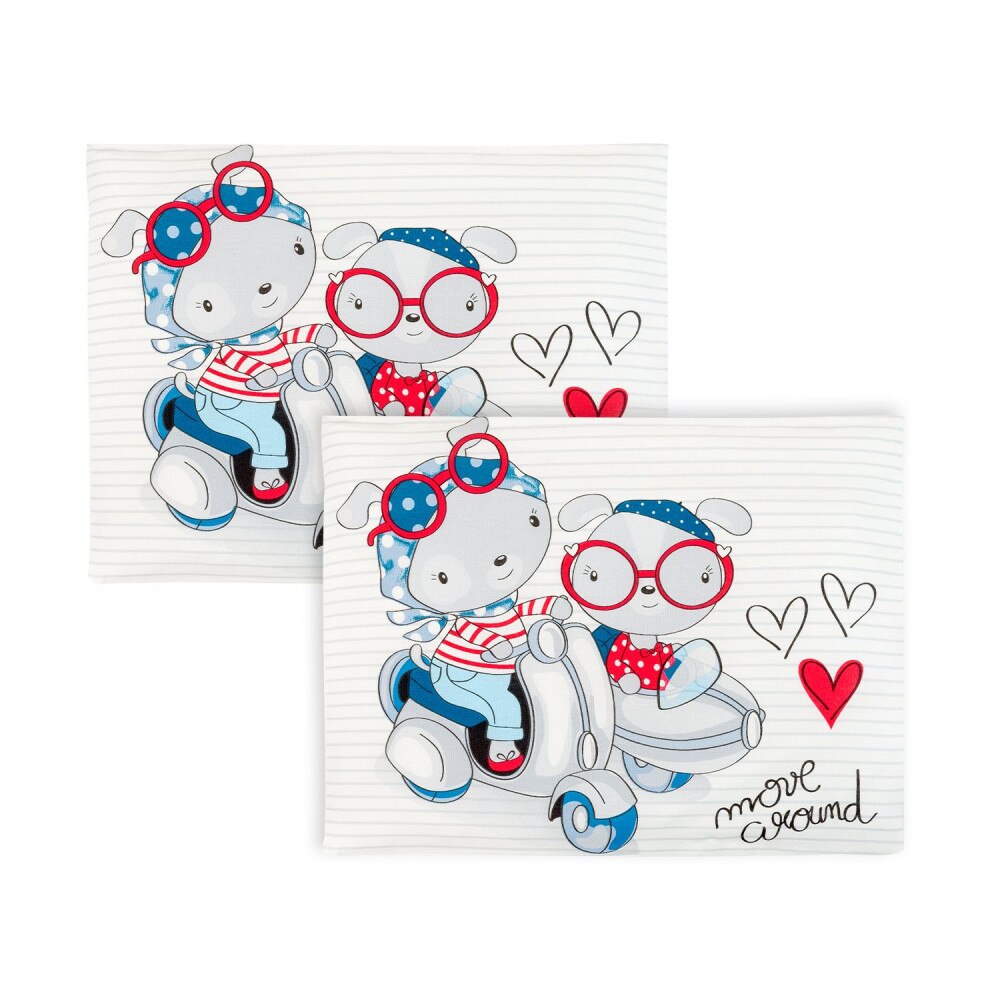 Set 2 fete de perna din bumbac 35 x 45 cm KikkaBoo Love Rome