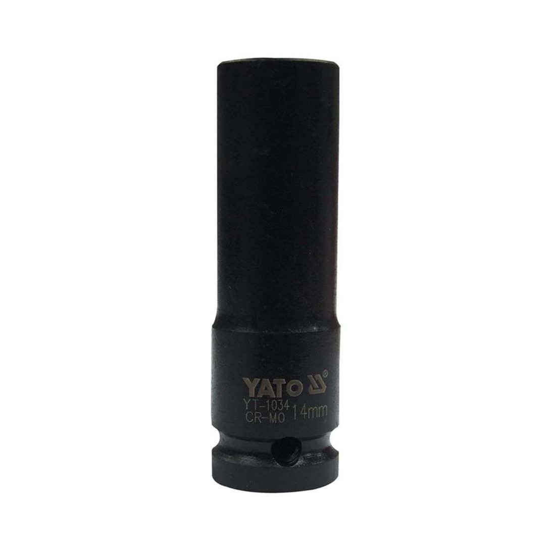Cheie tubulara hexagonala de impact adanca Yato 1/2, 14 mm, YT-1034
