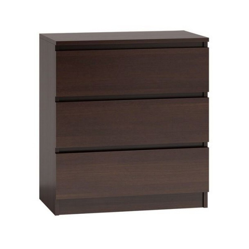 Comoda Milanga M3, 3 sertare, 70x40x77, wenge