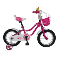 bicicleta art rose copiirealizata din otel cu frane fata-spatedimensiune roata 14 inchculoare rozsarcina maxima sustinuta 40 kgcu aparatoare lant imagen 21_0_
0
