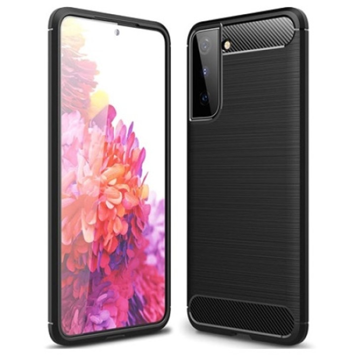 Xiaomi Mi 10T / Mi 10T Pro 5G Carbon vékony szilikon tok fekete