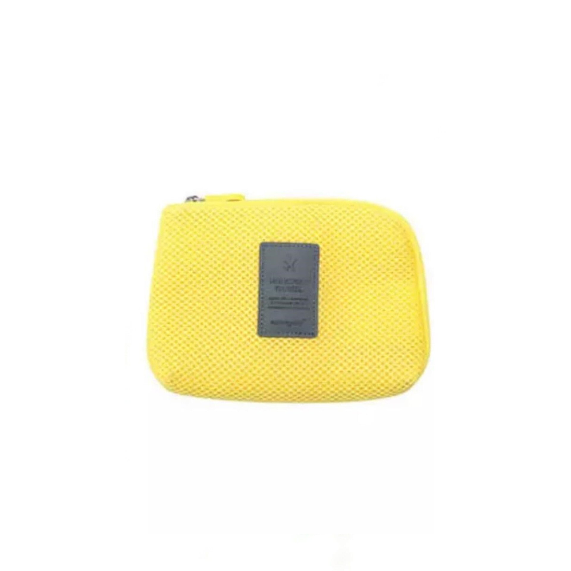 Geanta calatorie pentru gadgeturi, Galben, 12.5x16x3 cm