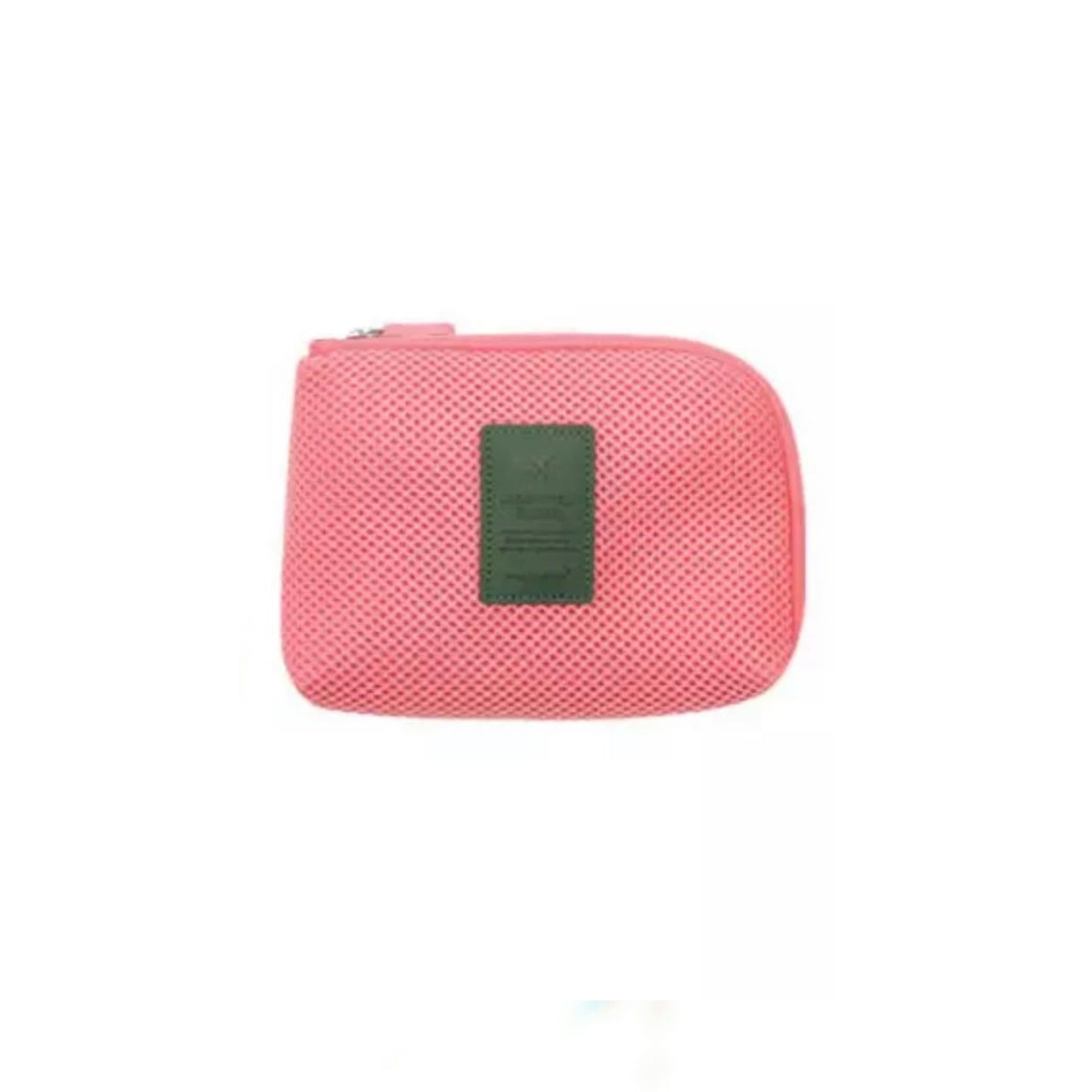 Geanta calatorie pentru gadgeturi, Roz, 12.5x16x3 cm