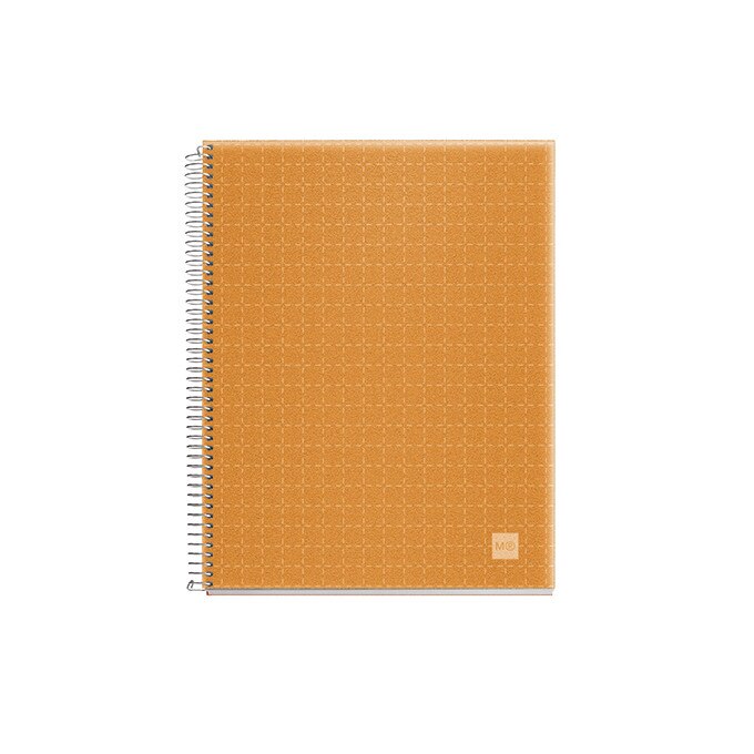 Caiet Miquelrius, A4, patratele, 140 file, Tangerina, coperta polipropilena