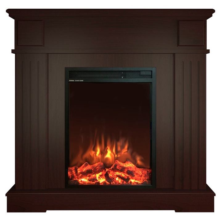 Semineu electric, Masomi, Mari 23 & Miriam-18' 1600 W, Nuc negru, 97*97*33 cm