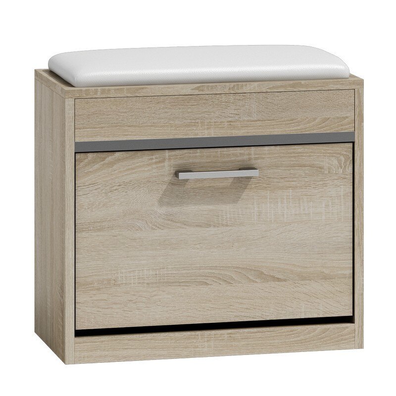 Dulap pantodi Odell Milano, taburet, pernita, 60x30x53, sonoma