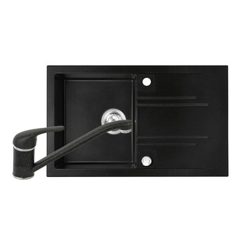 Set Chiuveta bucatarie Ferro Mezzo II 1 Cuva Picurator 78x48 cm GRAFIT si Baterie Ferro FREYA stativa bucatarie BRF4B Set Chiuveta bucatarie Ferro Mezzo II 1 Cuva Picurator 78x48 cm GRAFIT si Baterie Ferro FREYA stativa bucatarie BRF4B