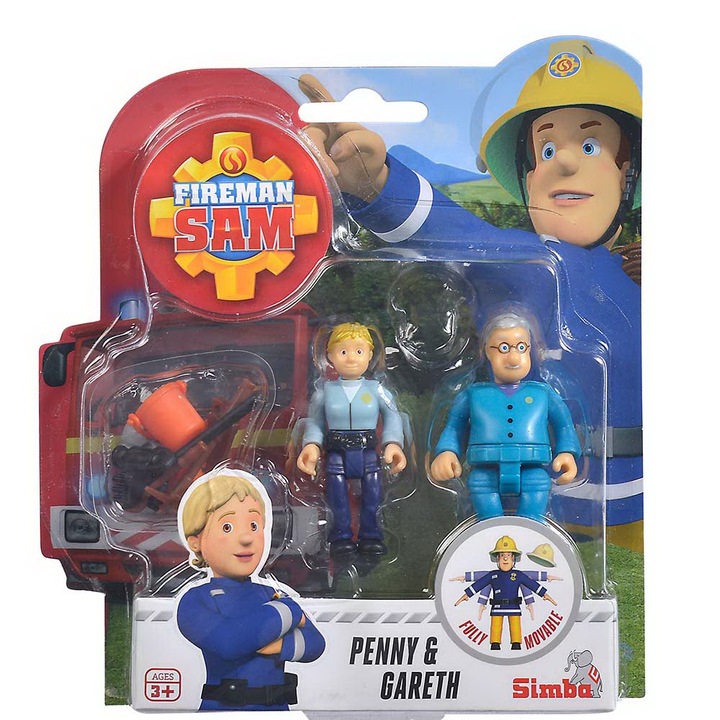 Set 2 Figurine Sam Pompierul - Penny si Gareth