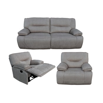 Set Md 5073, Canapea 3 locuri cu 2 reclinere manuale si 2 fotolii cu reclinere manuale, Bej-72 Set Md 5073, Canapea 3 locuri cu 2 reclinere manuale si 2 fotolii cu reclinere manuale, Bej-72