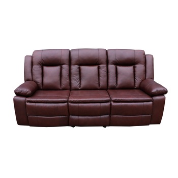 Canapea 3 locuri Piele Naturala Ackerley Coniac, Mobila Domnel, 2 reclinere electrice si port USB, lungime 215cm Canapea 3 locuri Piele Naturala Ackerley Coniac, Mobila Domnel, 2 reclinere electrice si port USB, lungime 215cm