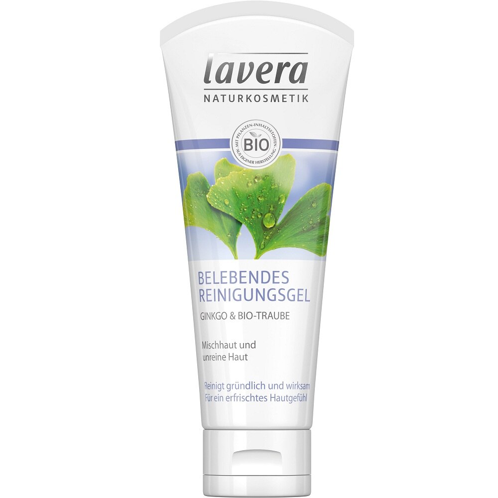 Gel de curatare revigorant cu ginkgo si struguri pentru ten gras si mixt 100 ml Lavera