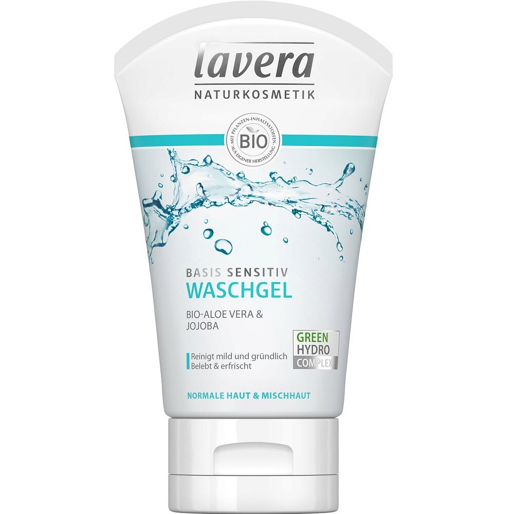 Gel de curatare bio pentru ten normal si mixt Basis Sensitiv 125 ml Lavera