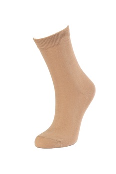 Sosete clasice, din bumbac, pentru femei, Mondex, Bej Sosete clasice, din bumbac, pentru femei, Mondex, Bej
