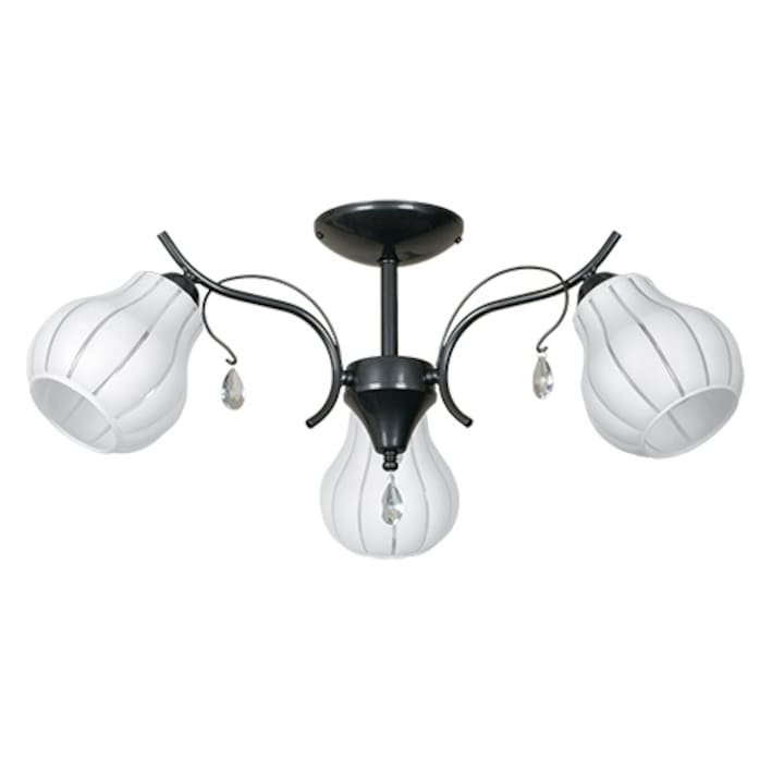 Полилей Lightstyle Капри, 3xE27, Черен никел