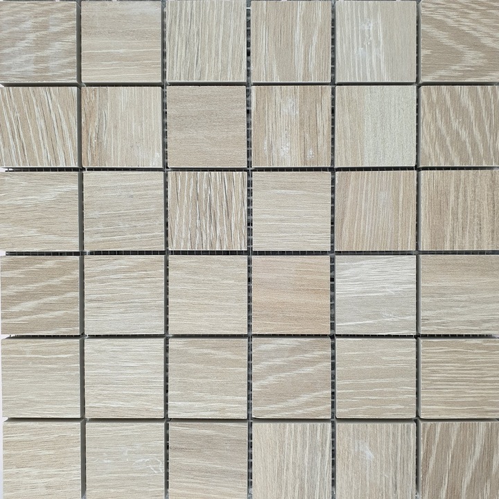 Mozaic ESSENCE WOOD VANILLA Aspect Lemn 28.6x28.6, 36 piese 4.5x4.5 cm grosime 10 mm plasa