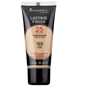 Fond de ten Rimmel Lasting Finish 25 Hour Foundation Tube,103 True Ivory,30 ml Fond de ten Rimmel Lasting Finish 25 Hour Foundation Tube,103 True Ivory,30 ml