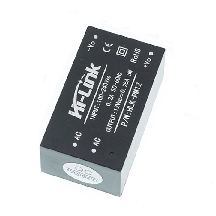 OEM HLK-PM12 AC-DC 220V-12V tápegység modul