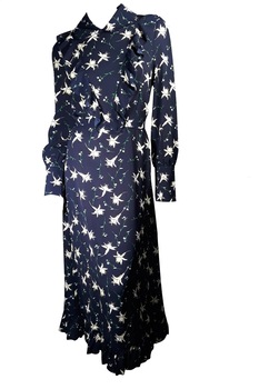 Rochie dama, bleumarin/alb, imprimeu floral Rochie dama, bleumarin/alb, imprimeu floral