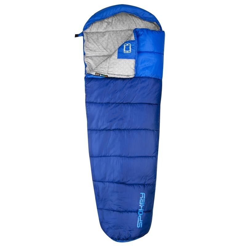 Sac de dormit 3 sezoane, Spokey, Nordic 350, -10°C / +6 °C, Albastru, 1.65 Kg