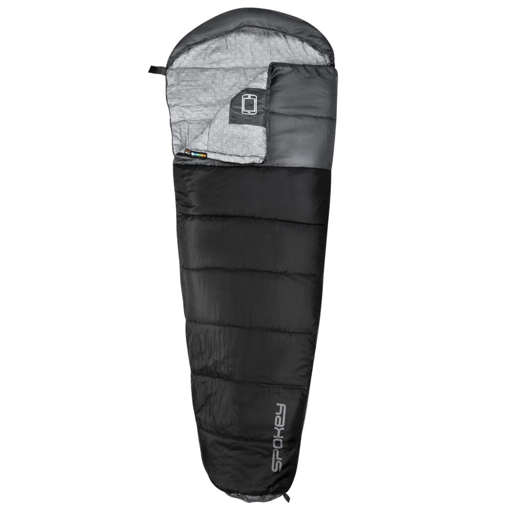 Sac de dormit 3 sezoane, Spokey, Nordic 250, -6°C / +11°C, Negru, 1.4 Kg