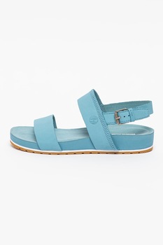 Timberland, Sandale slingback de piele Malibu Waves, Albastru lavanda, 7 Timberland, Sandale slingback de piele Malibu Waves, Albastru lavanda, 7