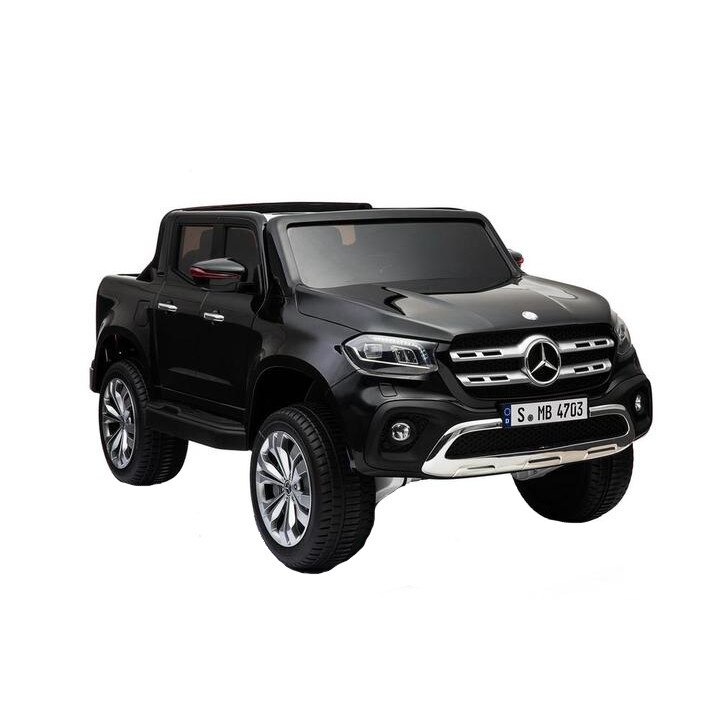 Masinuta electrica cu scaun de piele Mercedes Benz X-Class Black
