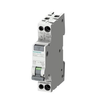 Siguranta automata cu protectie diferentiala 16A P+N, 1 modul, tip AC, 30mA, 4.5kA, Siemens Siguranta automata cu protectie diferentiala 16A P+N, 1 modul, tip AC, 30mA, 4.5kA, Siemens
