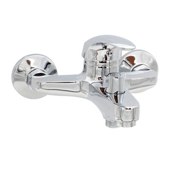Robinet de cada cu schimbator dus semirotativ, Smack, 6881F, alama, crom, set de dus inclus Robinet de cada cu schimbator dus semirotativ, Smack, 6881F, alama, crom, set de dus inclus