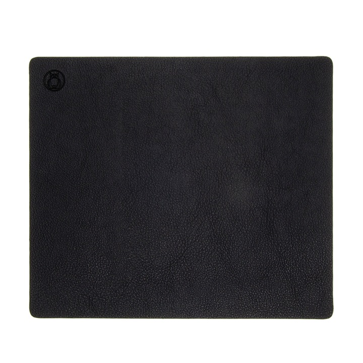 Mousepad Flexi M, din piele PU, cu doua fete, pentru protectie birou, UNIKA, negru/gri