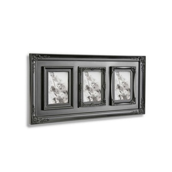 Rame foto tripla, suspendat, Versa Home, Negru, 29 x 57 cm Rame foto tripla, suspendat, Versa Home, Negru, 29 x 57 cm