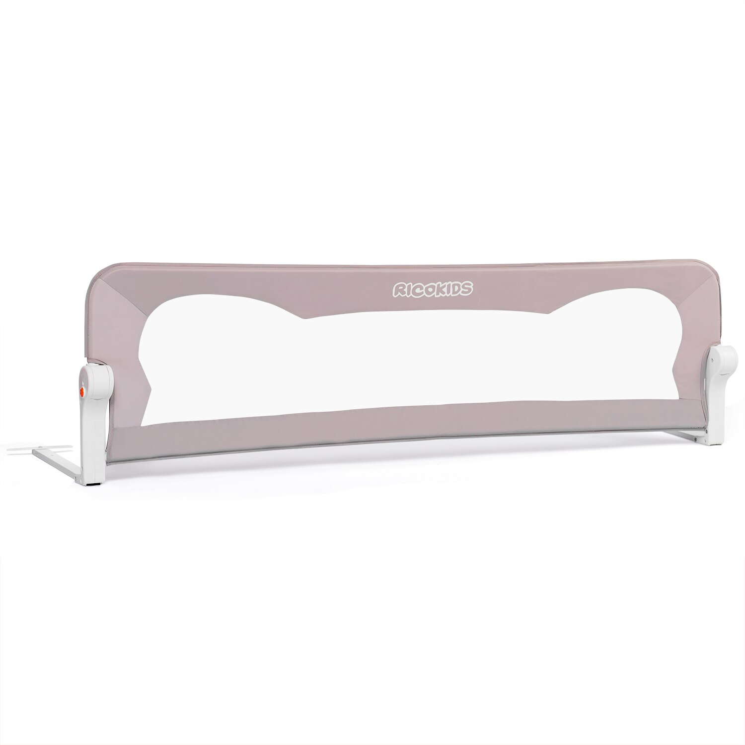 Protectie pat copii, 150 x 35 x 42 cm, gri