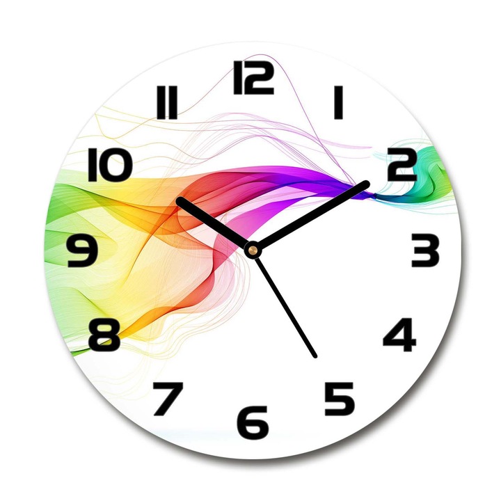 Dekor órá, Tulup, színes absztrakció, 30fi cm