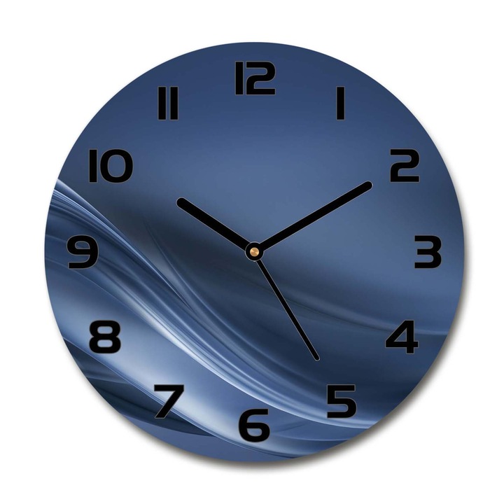 Ceas de perete. de sticla. val. Gri. Rotund Ø30 cm. 110732966