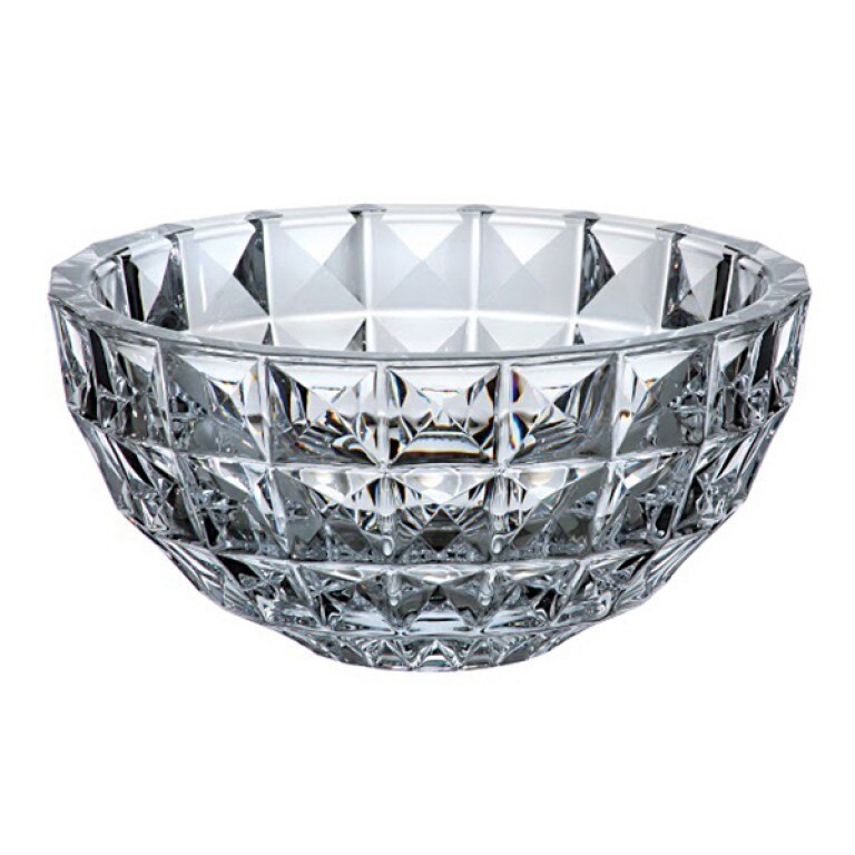 Bol Bohemia Crystalite Diamond, 28 cm, Transparent