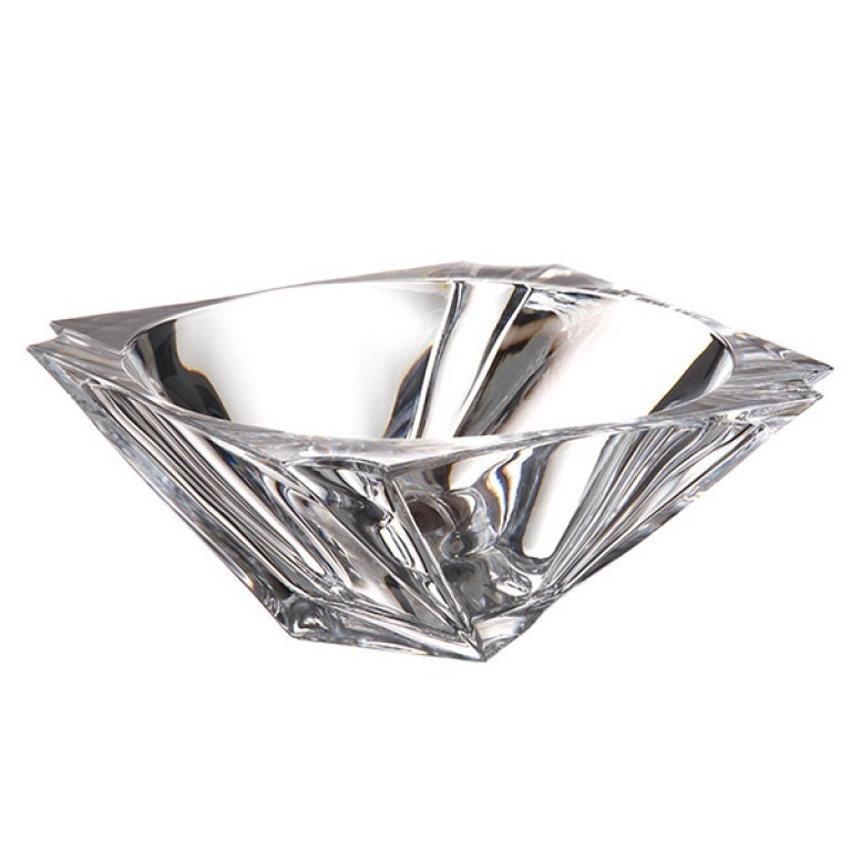 Bol Bohemia Crystalite Balzak, 28 x 16 cm, Transparent