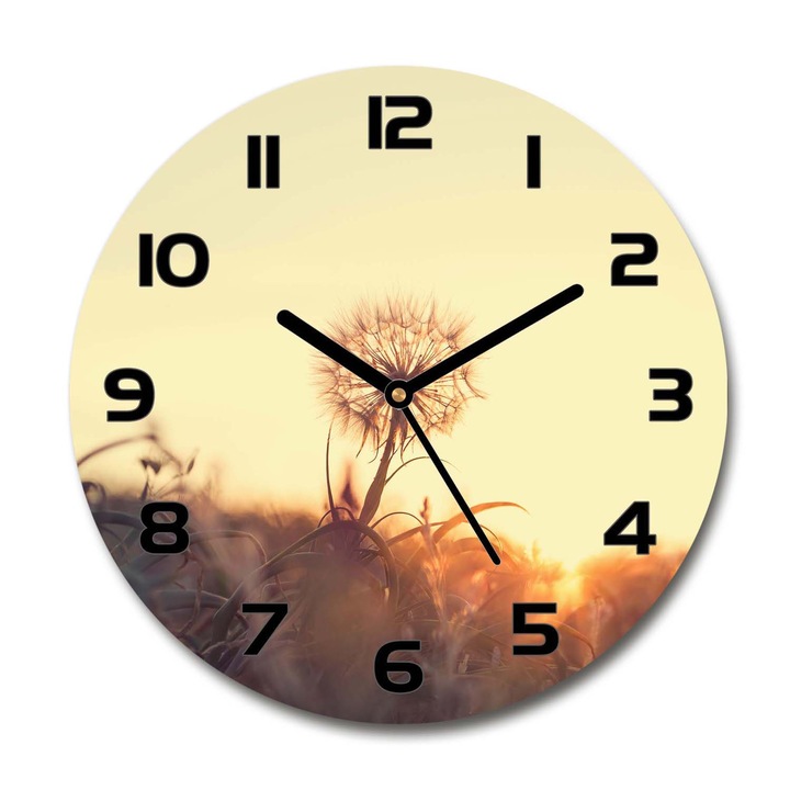 Óra Dekoratív, Pitypang, Sárga, 30 fi cm